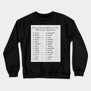 Morse Code Alphabet Crewneck Sweatshirt